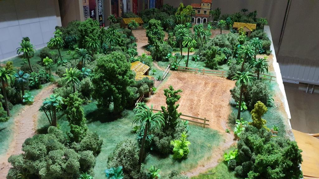 Wargame Scenery. Caribbean & Jungle.100% Scatter. 28mm 1/56, Nieuw, Ophalen of Verzenden, Historisch, Geverfd
