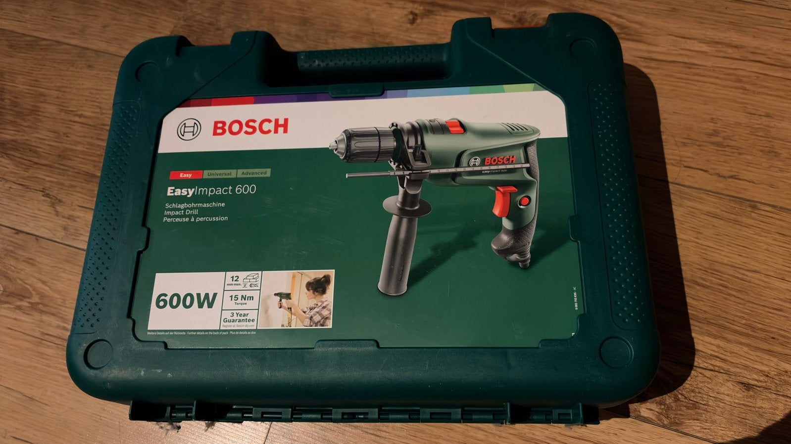 Bosch EasyImpact 600 Klopboormachine - Zo goed als nieuw, Boormachine, 600 watt of meer, Ophalen of Verzenden, Zo goed als nieuw
