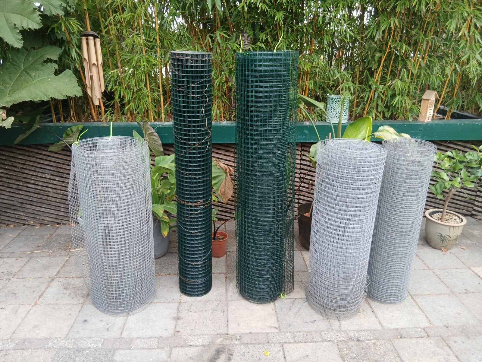 Diverse rollen gaas en raster voor tuin of omheining, Tuin en Terras, Ophalen, Zo goed als nieuw, 20 meter of meer, Gaas