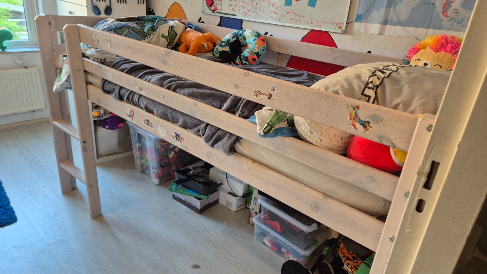 Flexa Hit Classic eenpersoons halfhoogslaper 90x200cm, Ophalen, Gebruikt, Halfhoogslaper