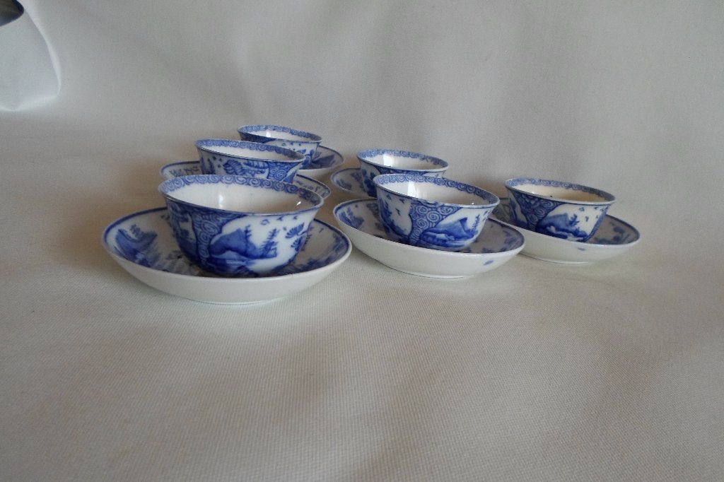 Antieke Kop & Schotels Chinees 6x, Antiek en Kunst, Ophalen of Verzenden