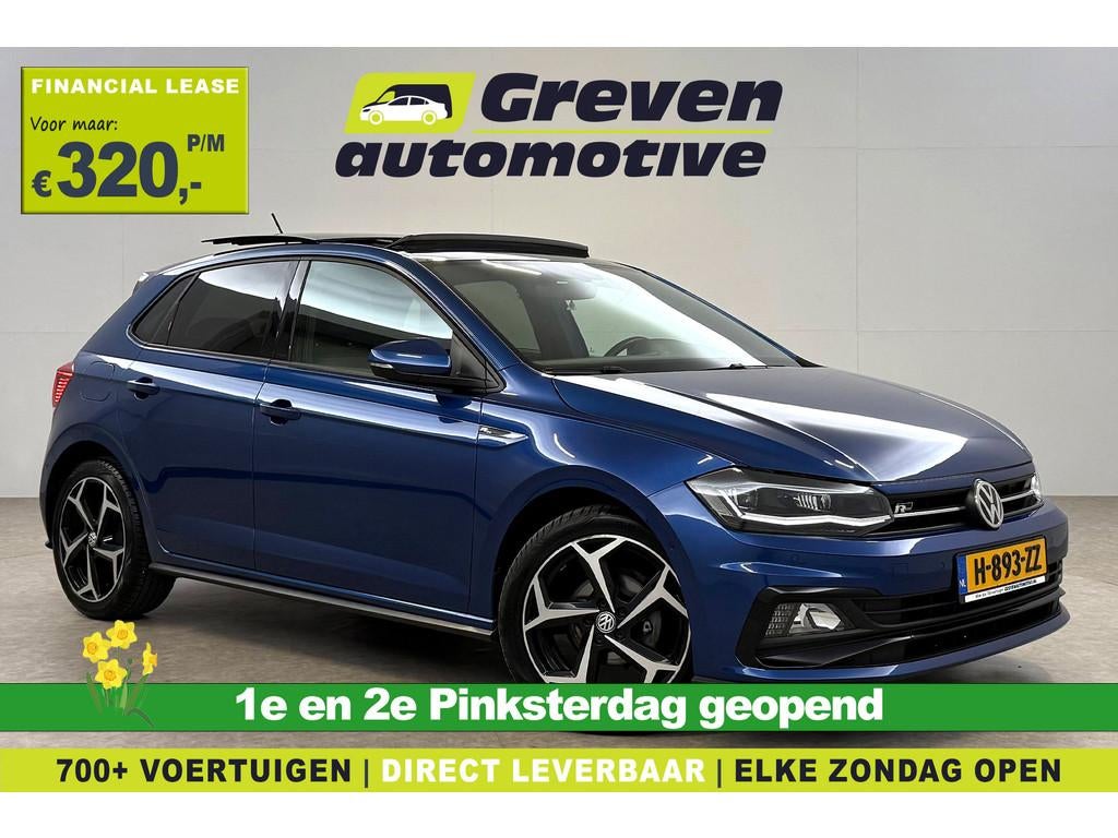 Volkswagen Polo 1.0 TSI R-line | Pano | Virtual | Carplay |, Auto's, Stof, Gebruikt, Euro 6, Blauw