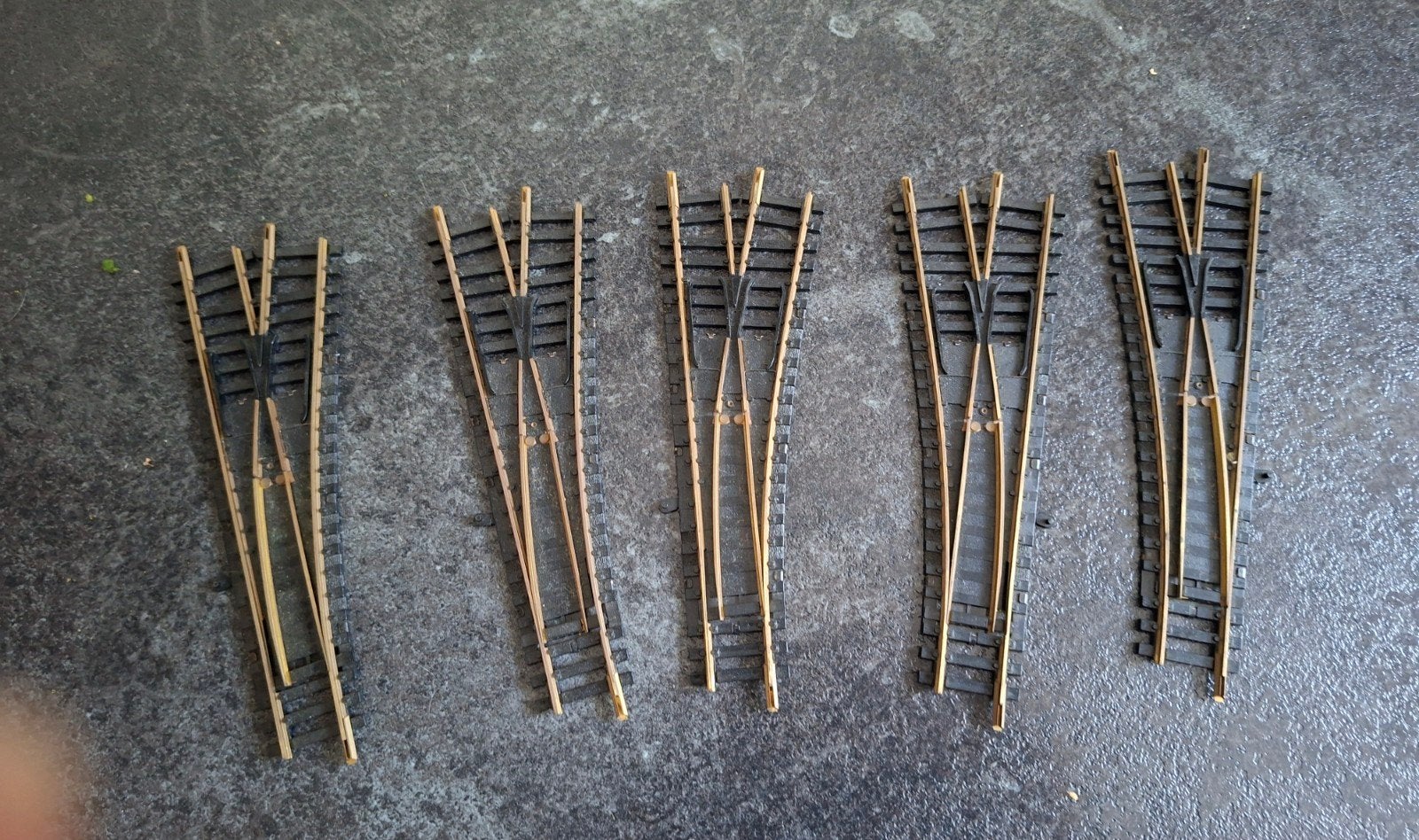 Fleischmann  wissels, Gebruikt, Gelijkstroom, Fleischmann, Rails