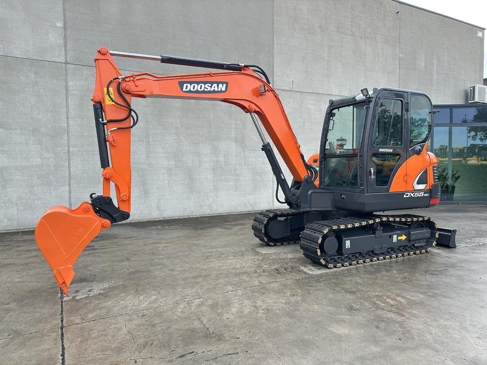 2019 Doosan DX55-9CN Midi-graafmachine, Graafmachine