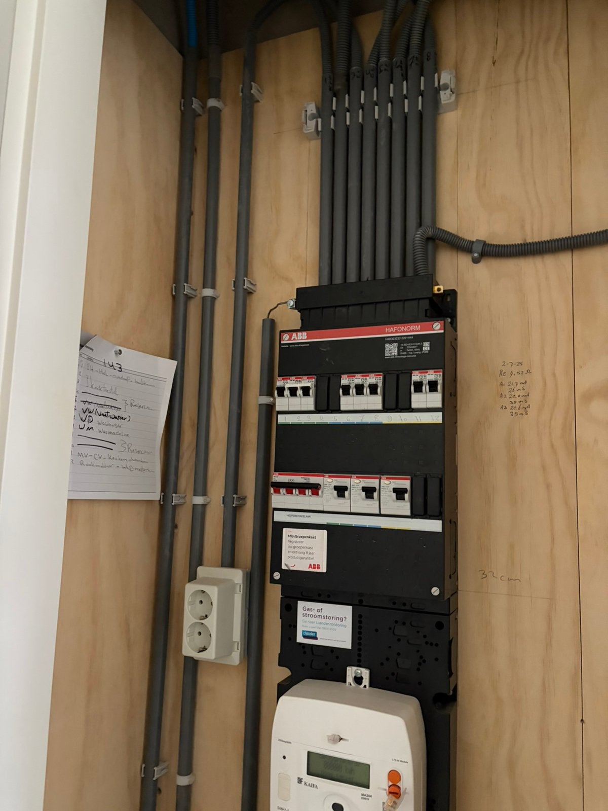Groepenkast vervangen voor eerlijke prijzen, Ophalen, Zo goed als nieuw, ABB, Groepenkast