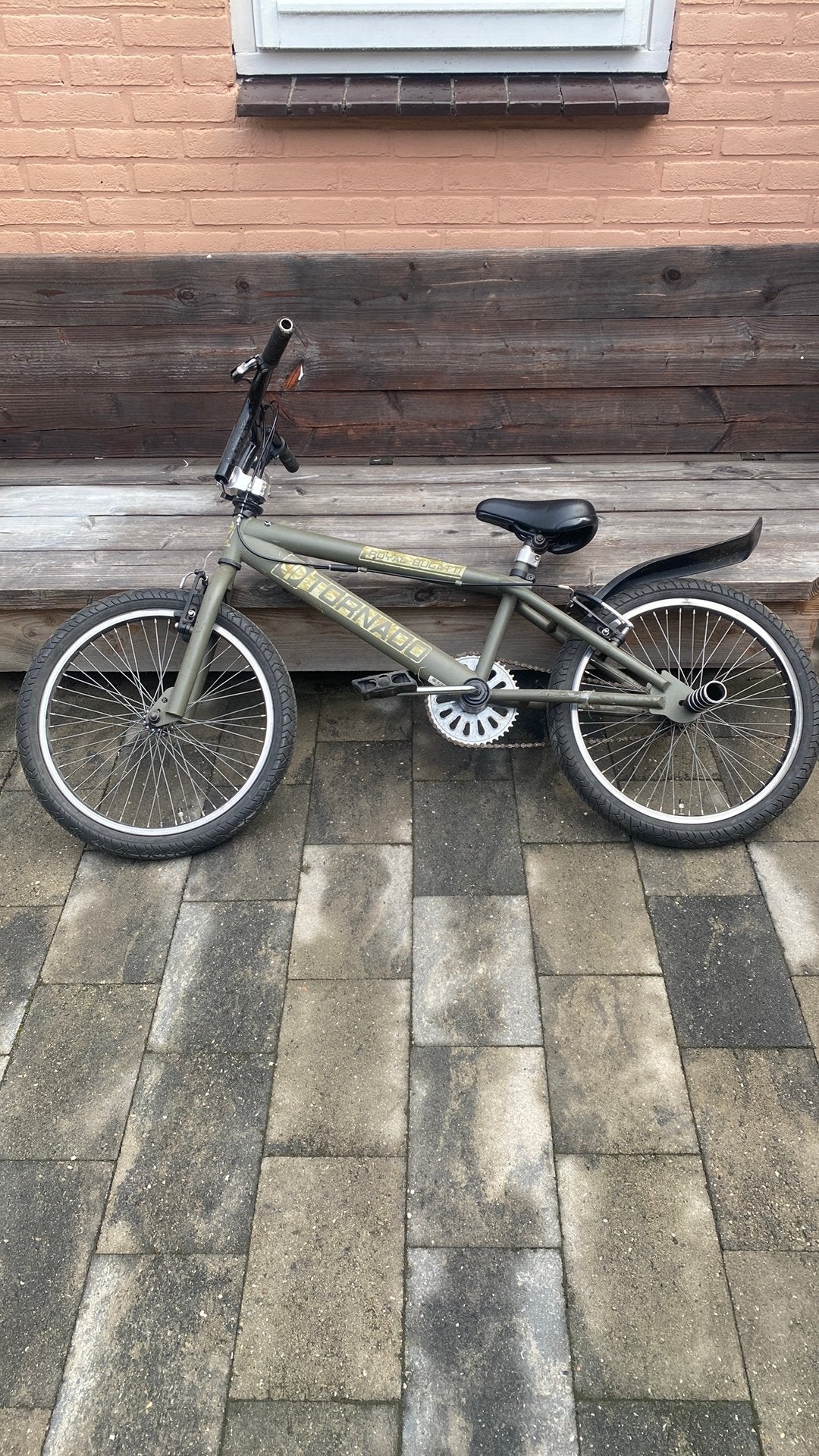 Bmx, Fietsen en Brommers, Fietsen | Crossfietsen en BMX, Ophalen, Staal, Velgrem, Voetsteunen