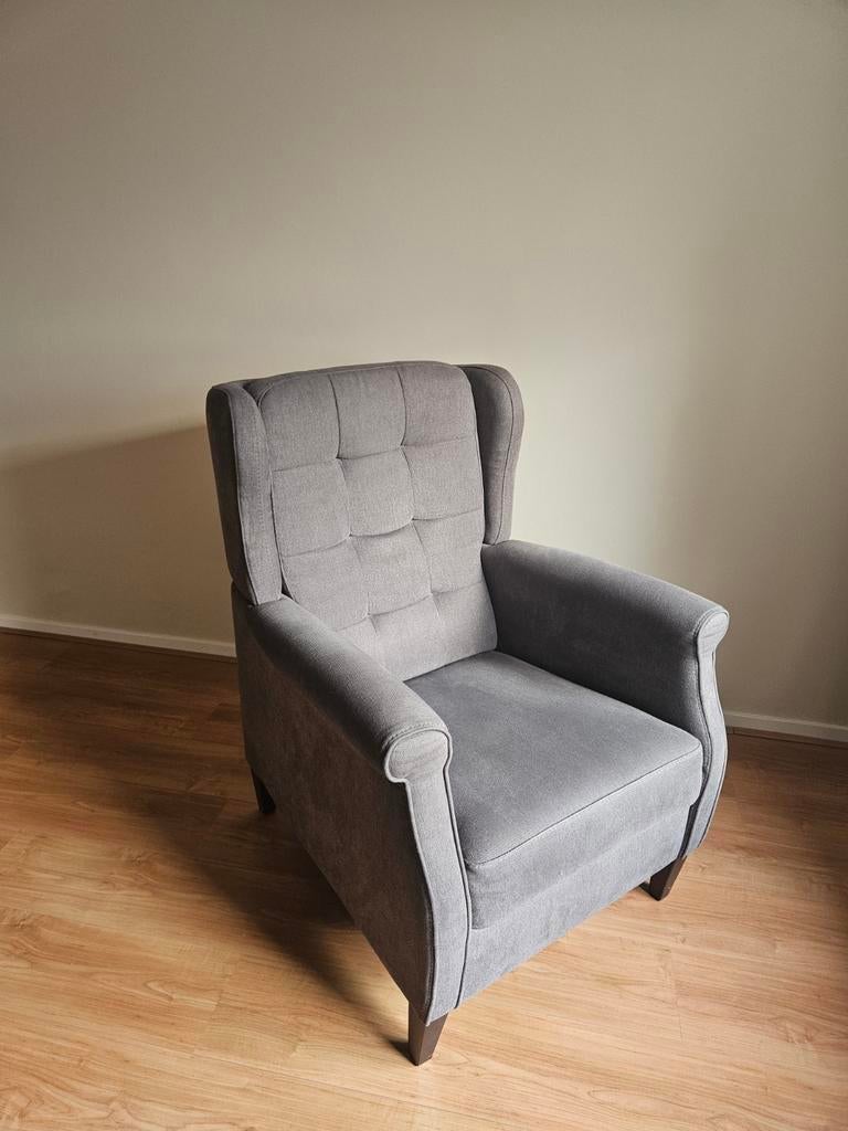 Luxe leunstoel fauteuil, Huis en Inrichting, Fauteuils, 100 tot 125 cm, Ophalen of Verzenden, Zo goed als nieuw, 75 tot 100 cm