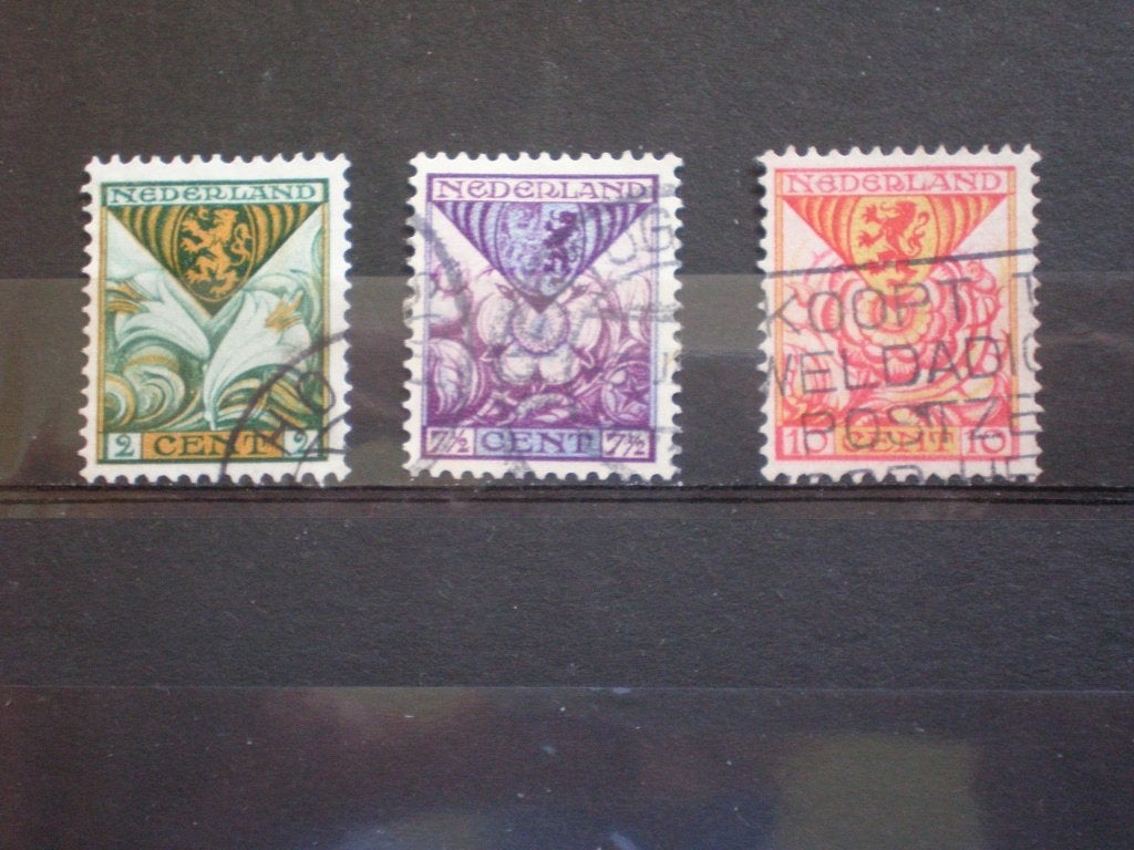 Nederland NVPH 166-168 gebruikt ( S 663)..€ 0,60, Verzenden