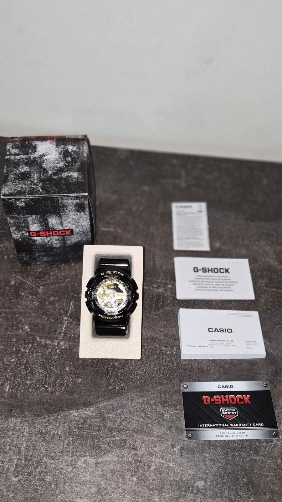Casio G-Shock GA-110GB-1AER Herenhorloge Zwart/Goud, Casio, Kunststof, Polshorloge, Nieuw