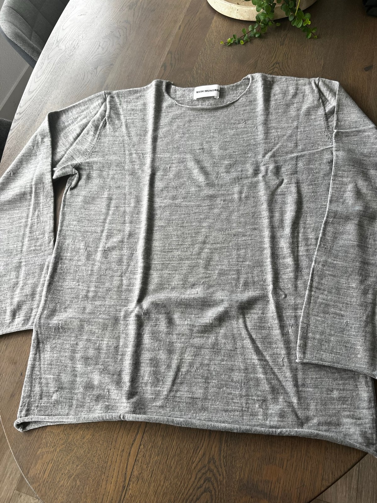 Won Hundred Lex Loose 100% Wol Grijs Maat L, Ophalen of Verzenden, Zo goed als nieuw