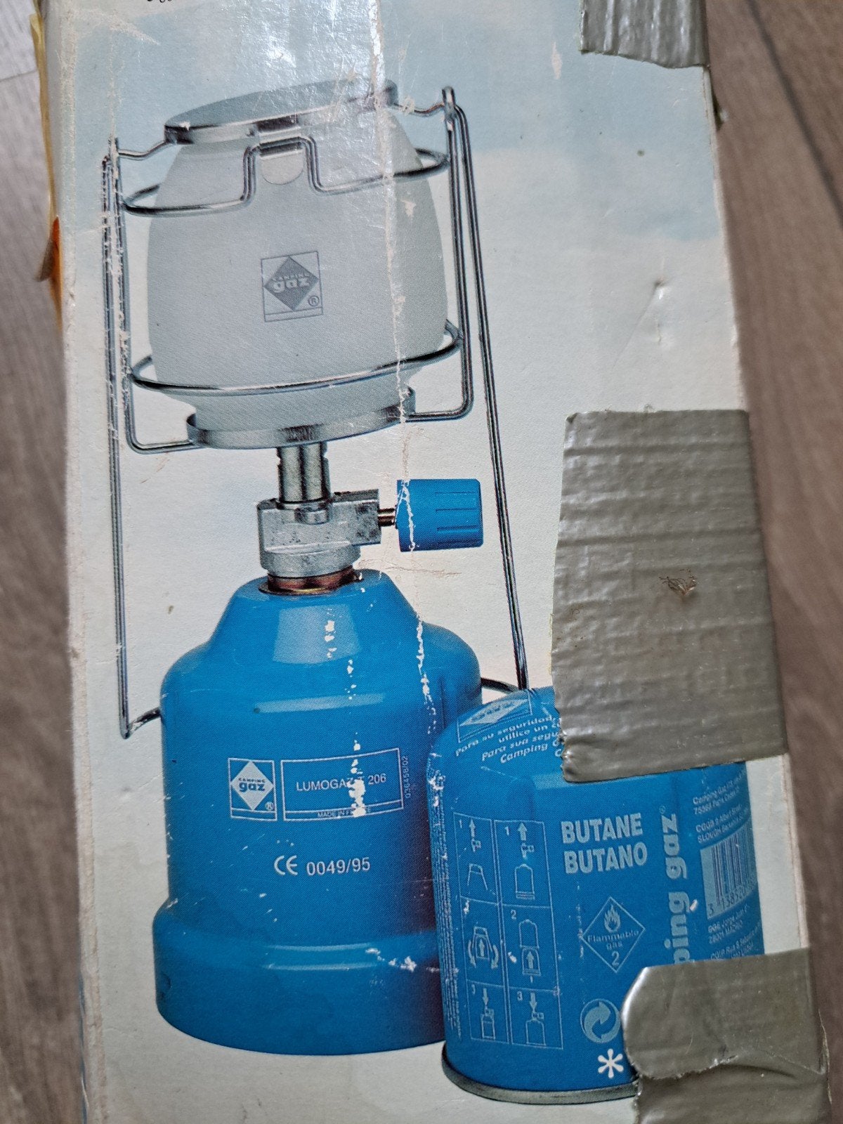 Campingaz Lumogaz T 206 Gaslamp - Ideaal voor Kamperen, Caravans en Kamperen, Ophalen of Verzenden, Gebruikt