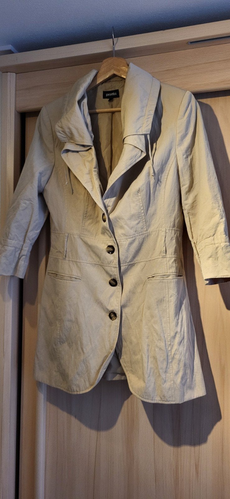 Promiss jas maat 40, Maat 38/40 (M), Promiss, Verzenden, Beige