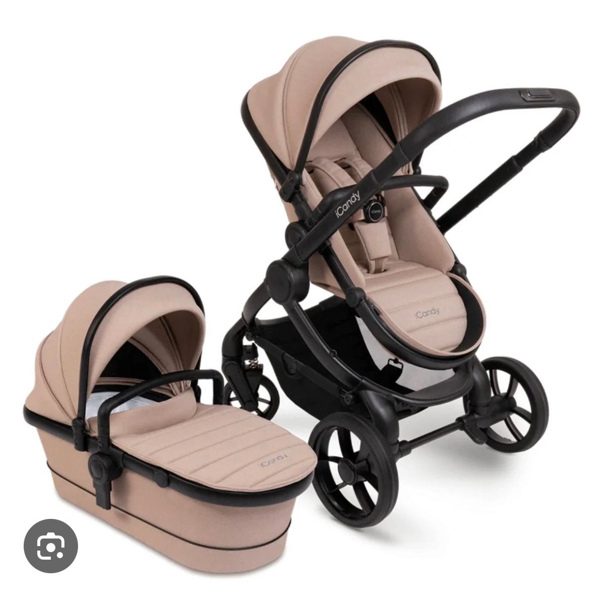 Icandy set cookie, Luchtbanden, Zo goed als nieuw, Combiwagen, Ophalen