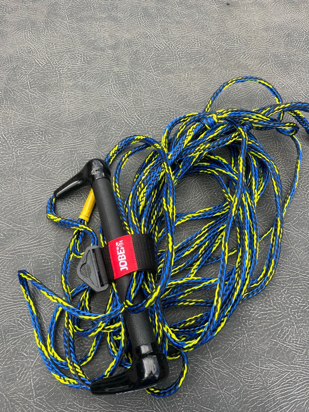 Jobe Waterski Skitouw met Handvat - Blauw/Geel, Watersport en Boten, Waterski's, Ophalen of Verzenden, Zo goed als nieuw, Overige typen