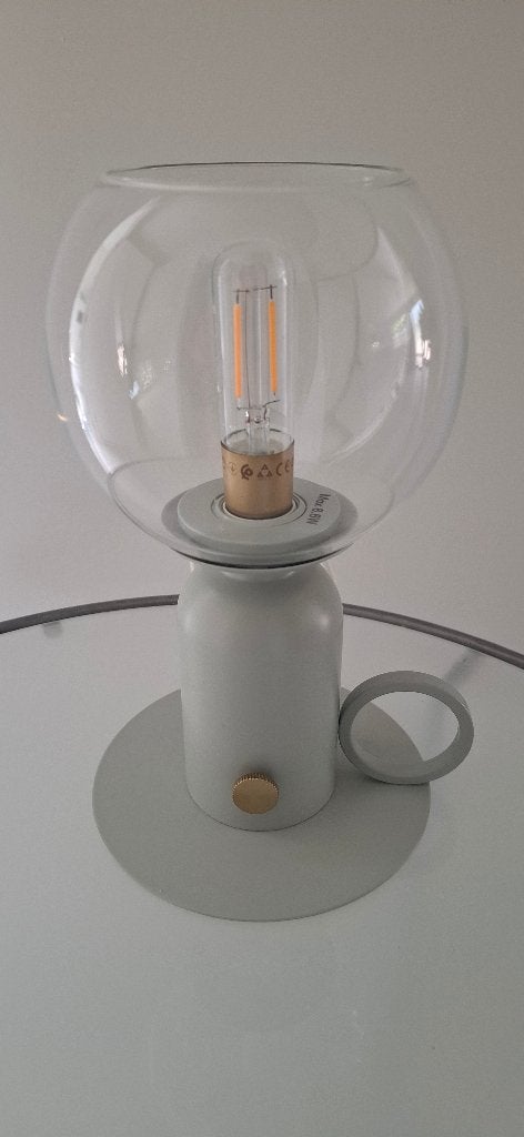2 tafel/ nacht kastje lampen, Huis en Inrichting, Lampen | Tafellampen, Ophalen, Groen, 25 cm, Dimbaar