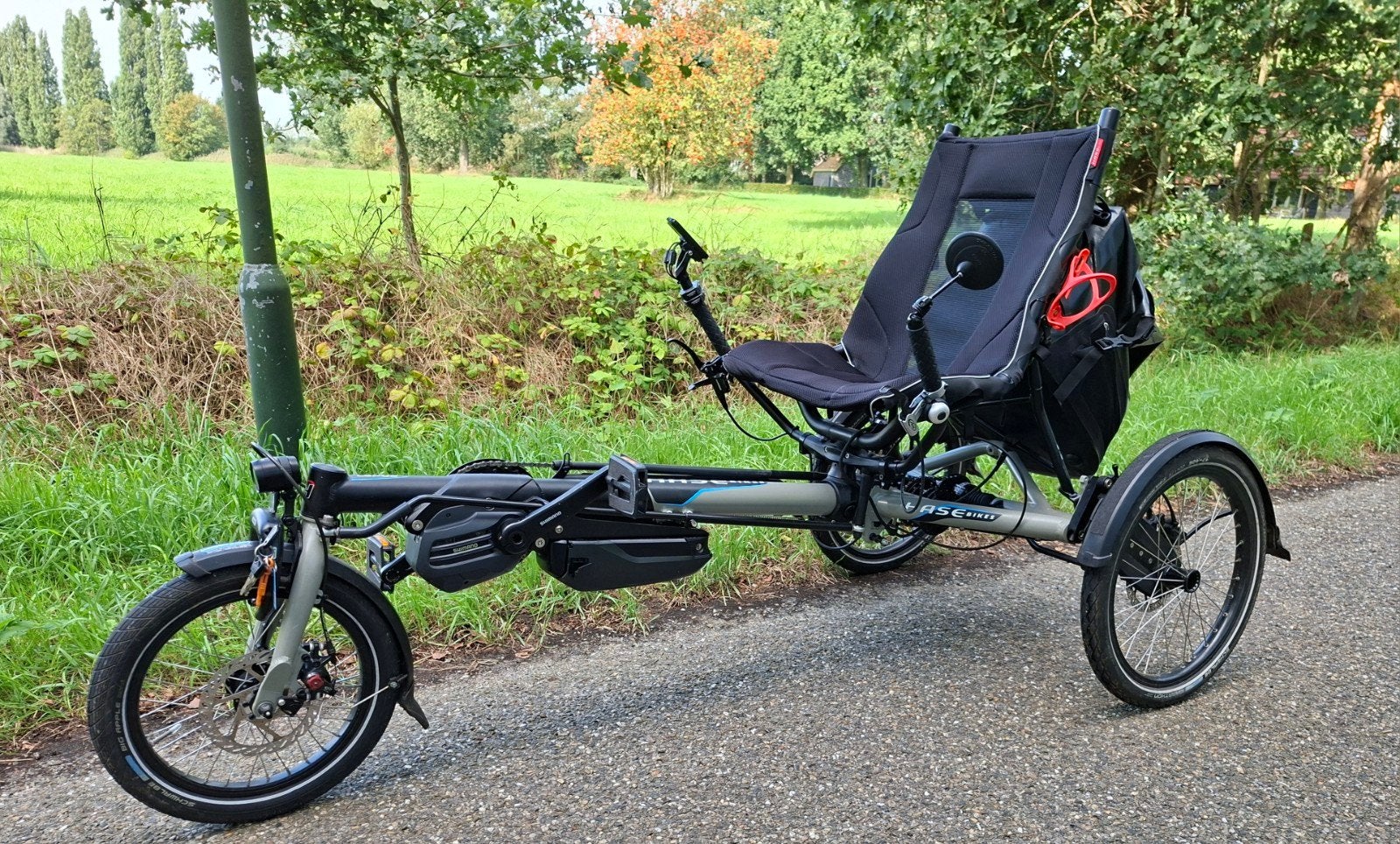 Hase Lepus Steps driewieler ligfiets, Ophalen, Gebruikt, Schijfrem, Hase