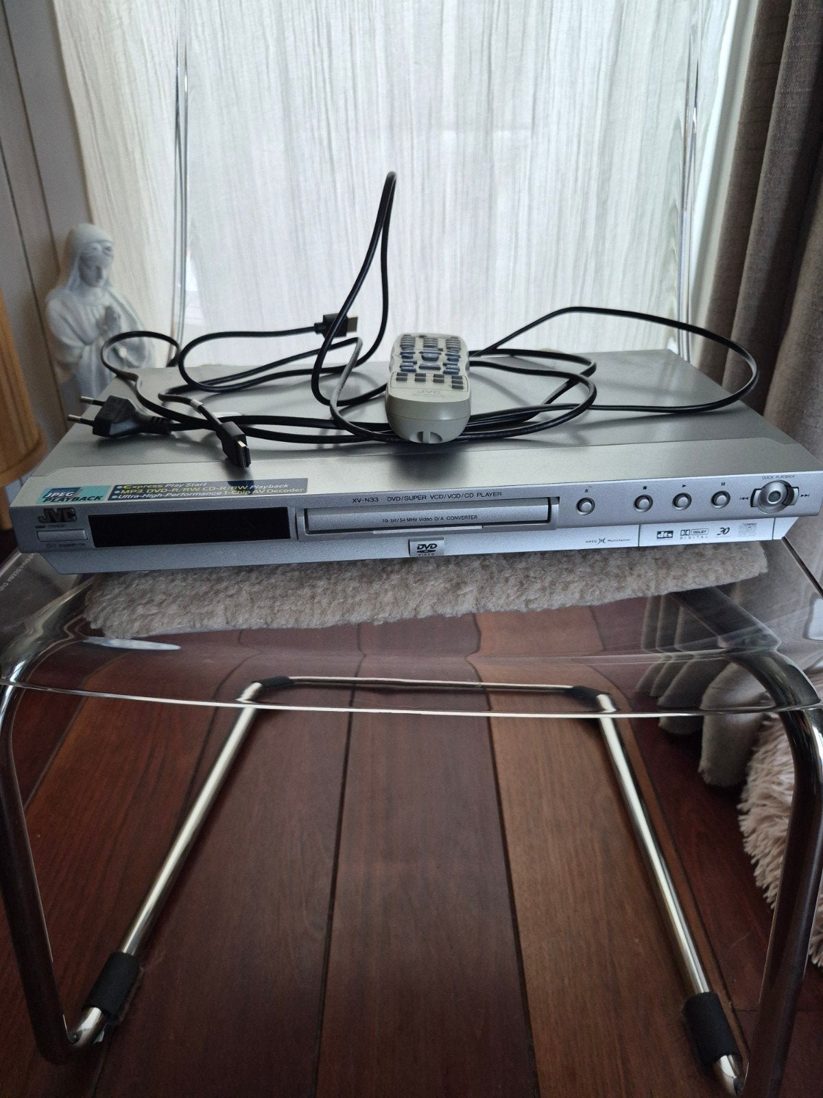 jvc dvd speler met afstandbediening, Audio, Tv en Foto, Ophalen, Gebruikt, JVC