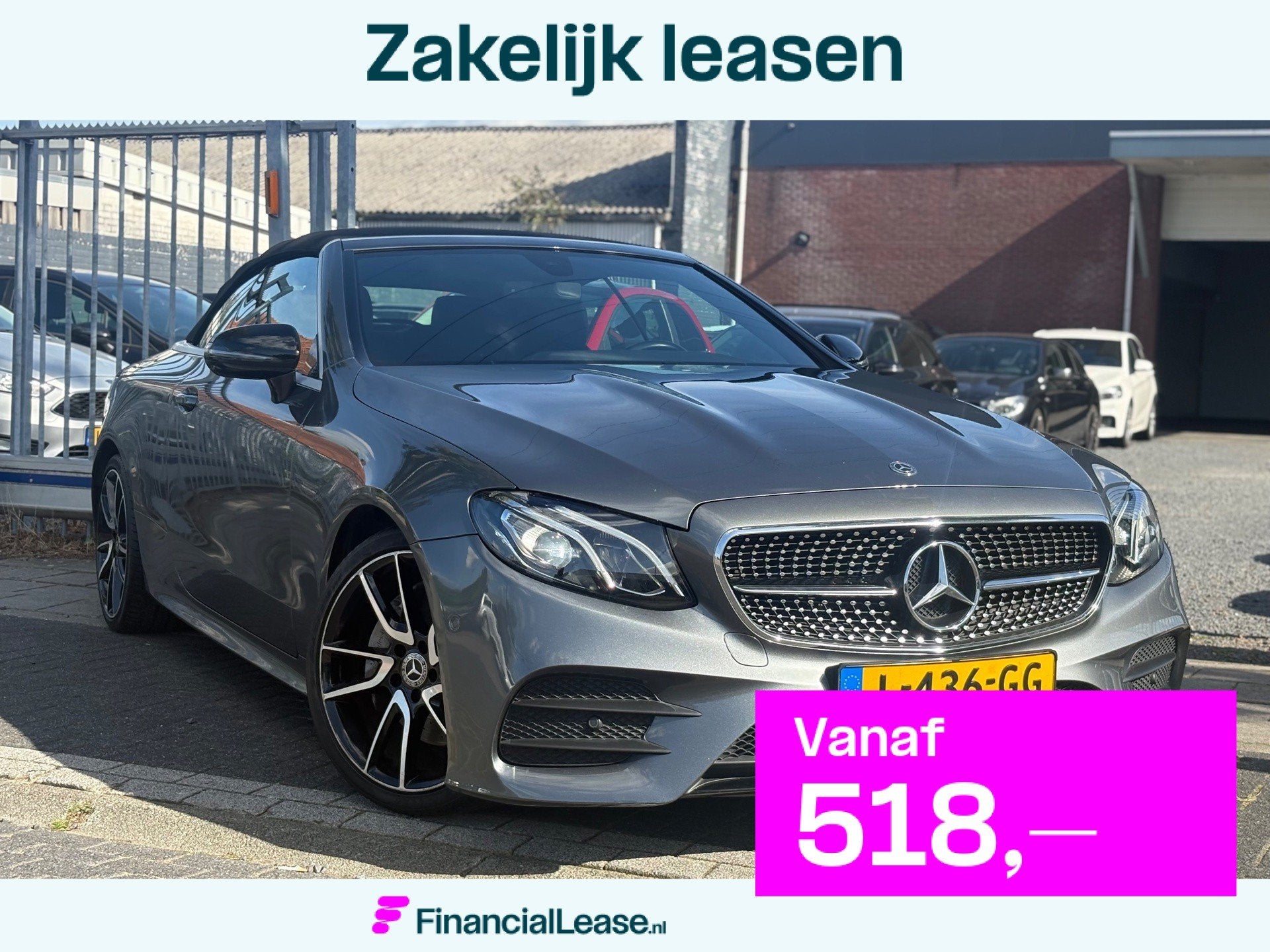 Mercedes-Benz E-klasse Cabrio 200 AMG Line | LED | 19” LMV, Automaat, Achterwielaandrijving, 4 cilinders, Cabriolet