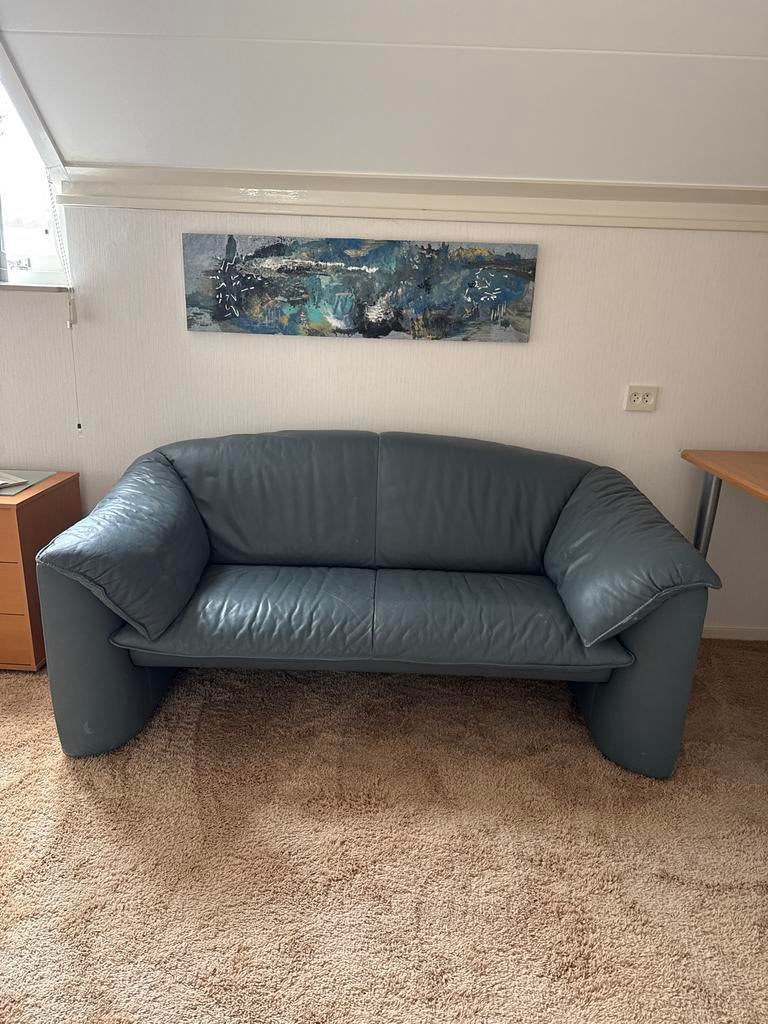 Leren bank 160x85cm, Ophalen, Gebruikt, 150 tot 200 cm, Tweepersoons