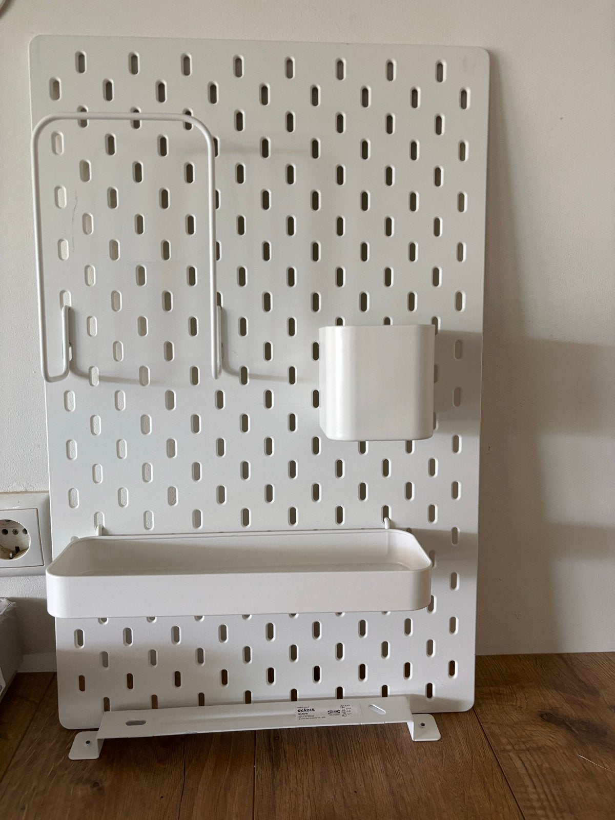 IKEA Skadis Wit Prikbord met Accessoires, Ophalen, Gebruikt, Wit, Metaal