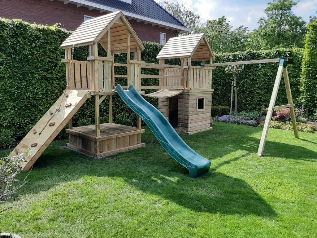 Speeltoestel met Loopbrug - STEL ZELF SAMEN - Topkwaliteit, Ophalen, Nieuw, Klimnet