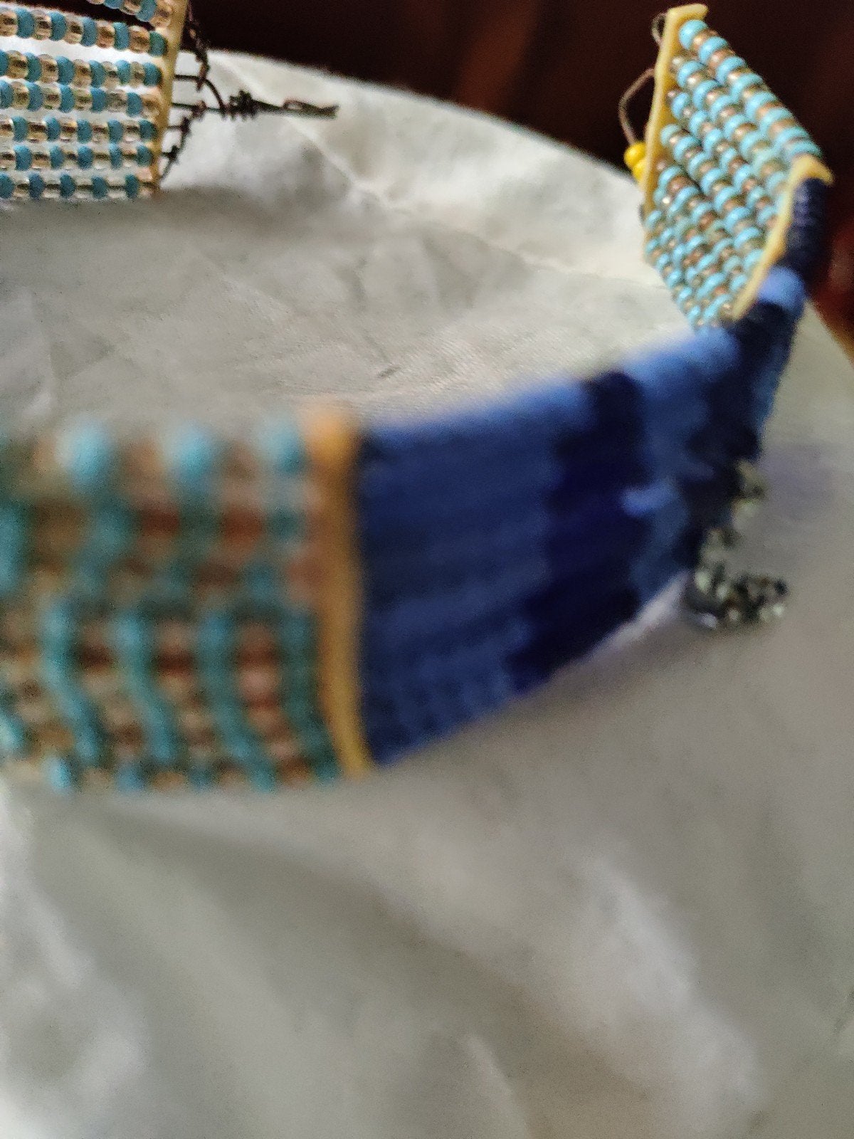 Armband Masai stam, Kenia, Ophalen of Verzenden, Nieuw, Blauw