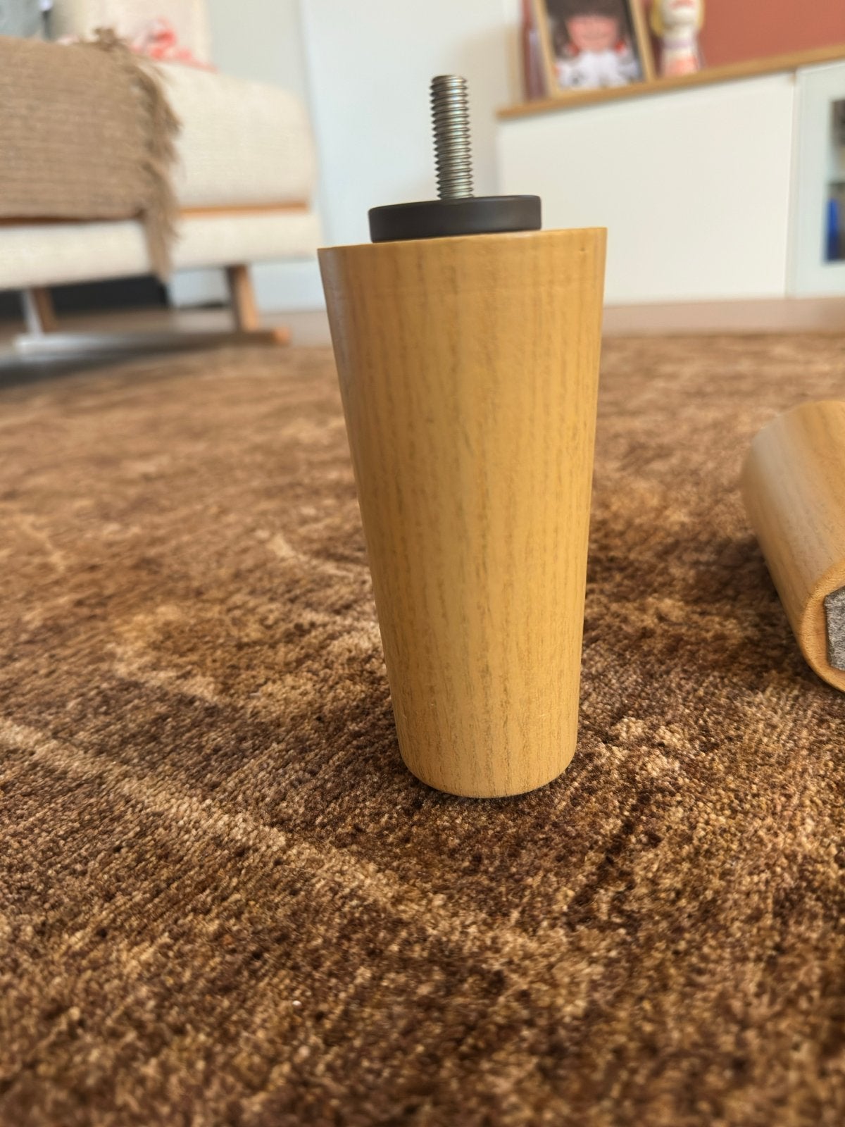 Ikea meubelpoten - Set van 8 houten poten, Ophalen of Verzenden, Gebruikt, Overige houtsoorten, Tafelpoot