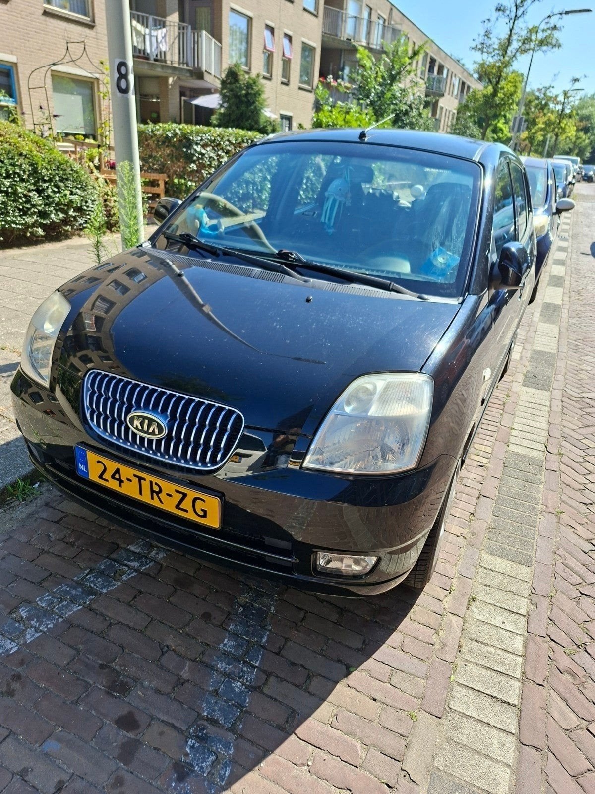 Kia Picanto 1.0 2007 Zwart, Auto's, Kia, Voorwielaandrijving, 836 kg, 4 cilinders, 400 kg