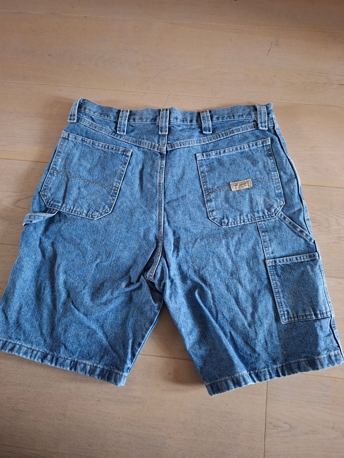 Vintage Wrangler Jeans Shorts Blue, Blauw, Wrangler, W32 (confectie 46) of kleiner, Ophalen of Verzenden