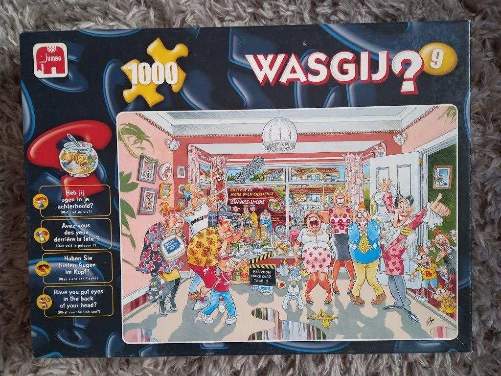 wasgij puzzel, Hobby en Vrije tijd, Denksport en Puzzels, Ophalen, 500 t/m 1500 stukjes, Gebruikt, Legpuzzel