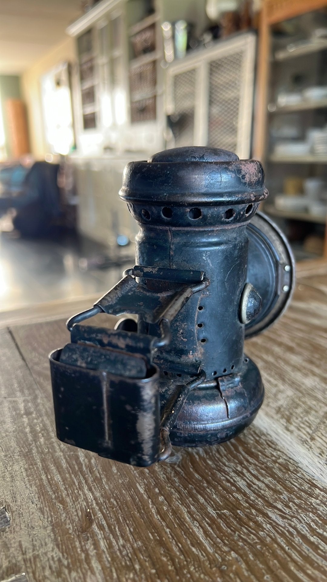 Prachtige antieke  / olielamp (circa 1900-1920), Ophalen of Verzenden