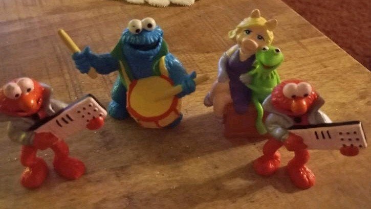 Mooie set Vintage Muppets & Sesamstraat PVC Figuren, Ophalen of Verzenden, Gebruikt
