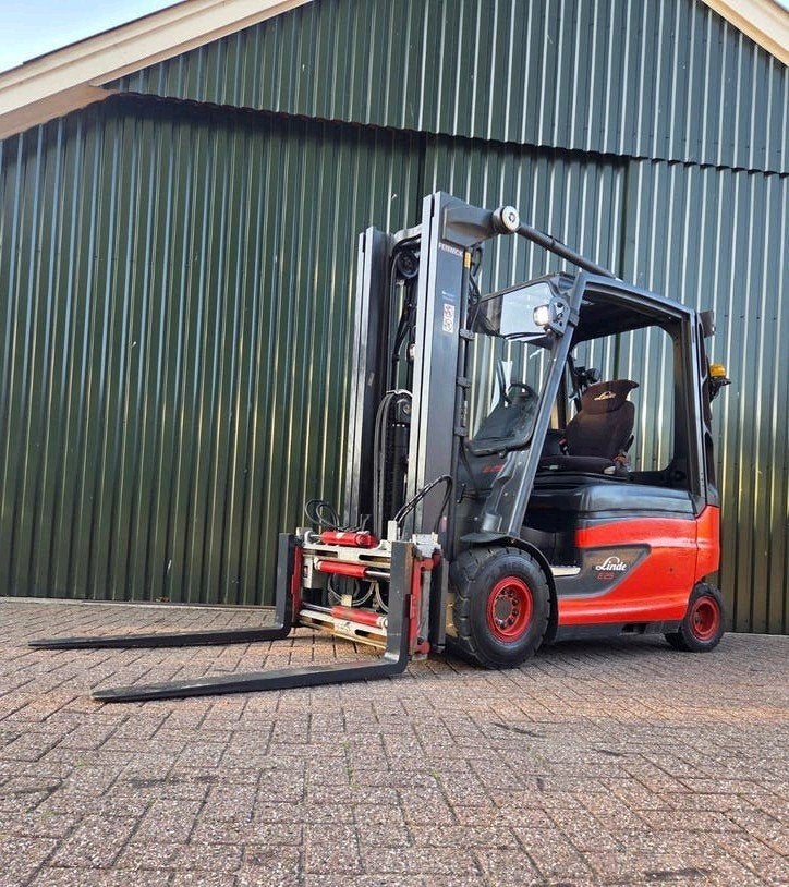 Linde E25 Elektrische Heftruck Triplex Spreider 3060 uur, Linde, Linde, Heftruck, Ophalen of Verzenden