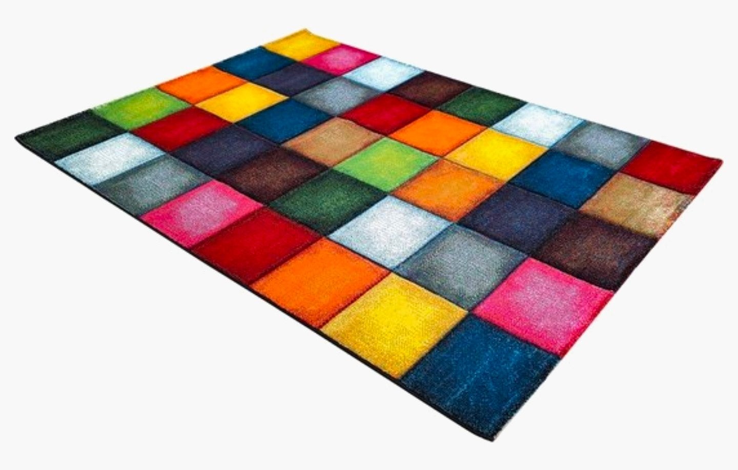 Vrolijk veelkleurig vloerkleed, 200x290 cm, zgan!, Ophalen, Belis Merinos, Info@belismerinos.de, Geel
