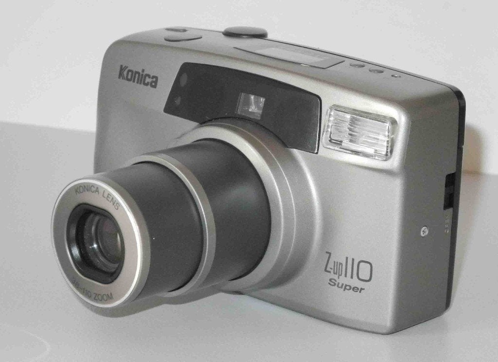Konica Z-up 110 met 38 -110 zoom, Ophalen of Verzenden, Gebruikt, Compact, Konica