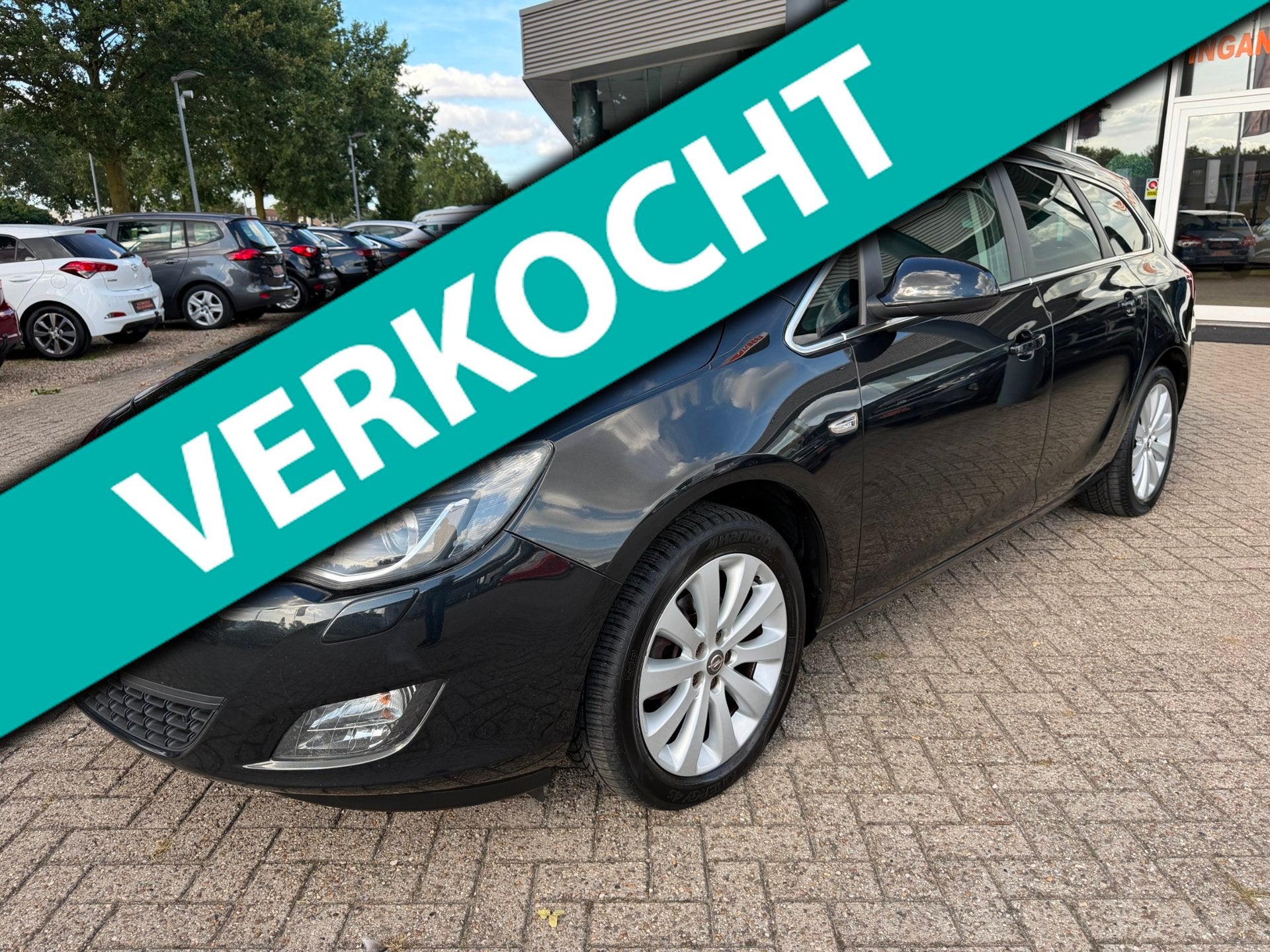 Opel Astra Sports Tourer 1.4 Turbo Sport, Navi, Trekhaak, Cl, Voorwielaandrijving, Euro 5, Gebruikt, Zwart