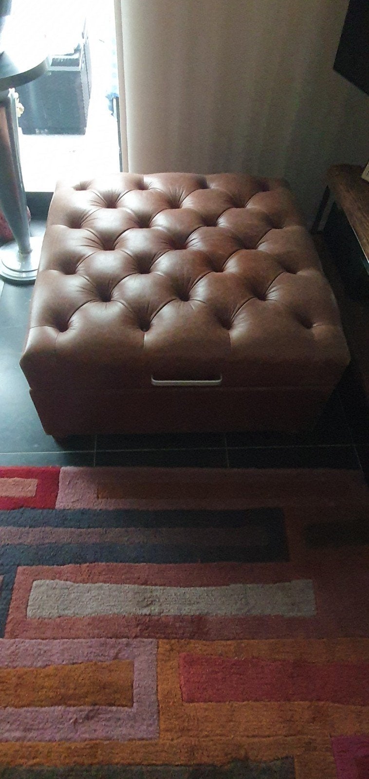 poef voetenbank, Ophalen, Rechthoekig, 75 tot 100 cm, 75 tot 100 cm
