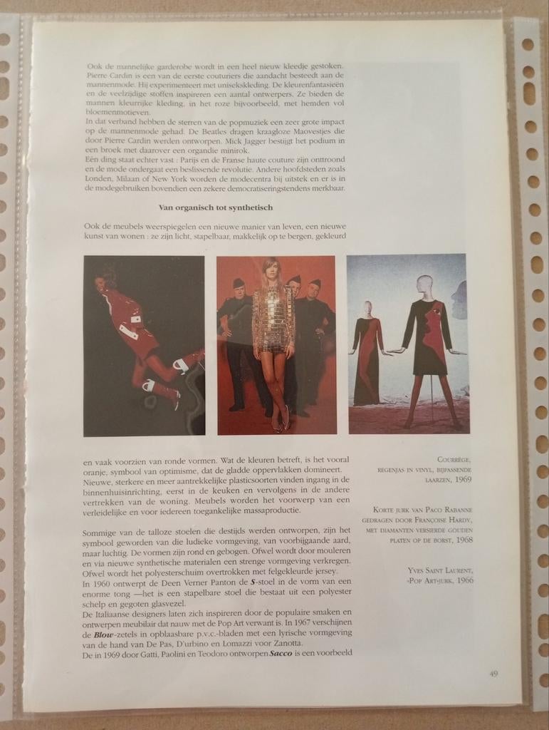 Zanotta Yves Saint Laurent Paco Rabanne Courrege Mary Quant, Boeken, Ophalen of Verzenden, Zo goed als nieuw, Mode algemeen