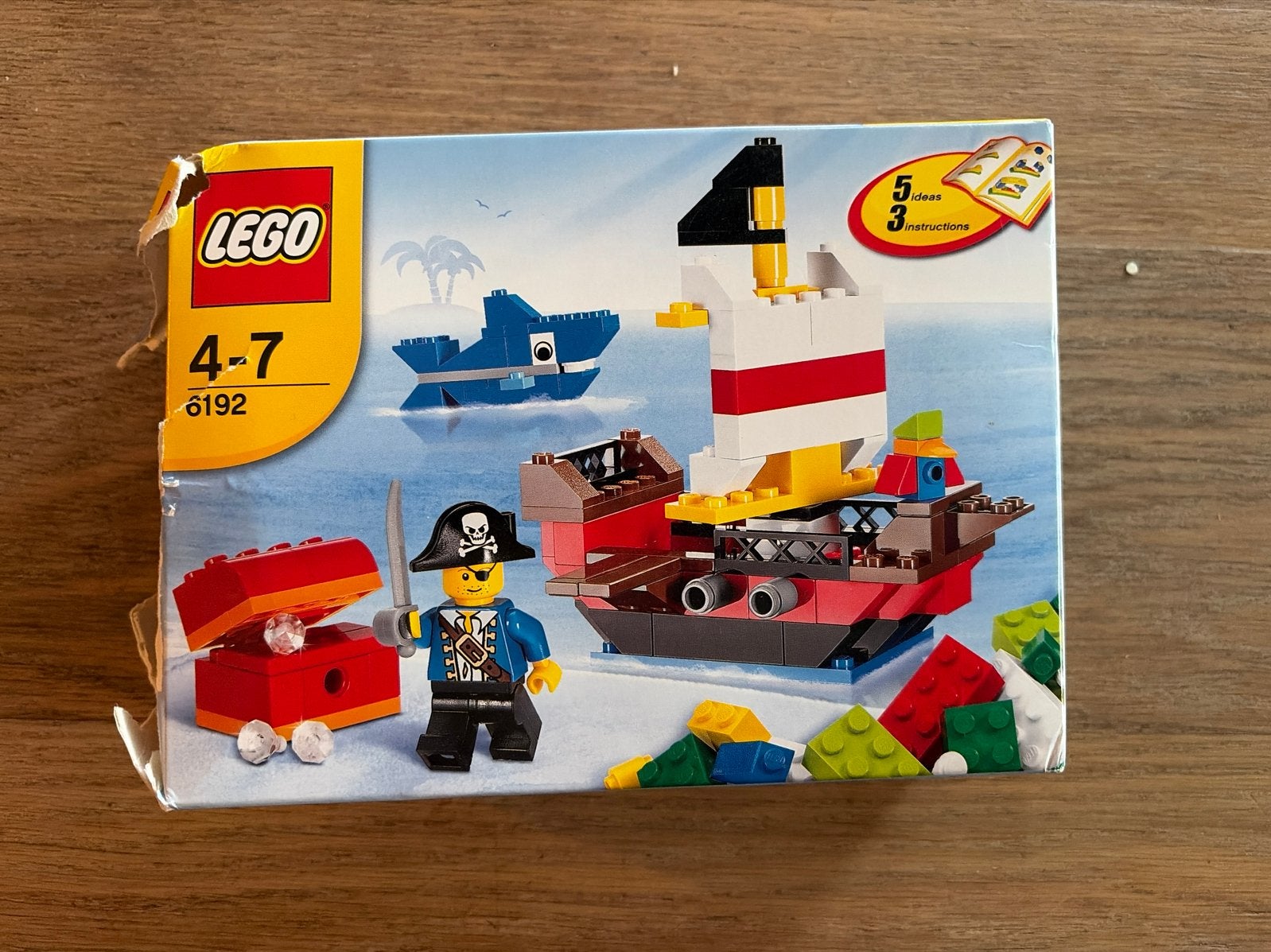 Lego Creator 6192 Piratenschip en Vliegtuig (4-7 jaar), Kinderen en Baby's, Ophalen of Verzenden, Gebruikt, Complete set, Lego
