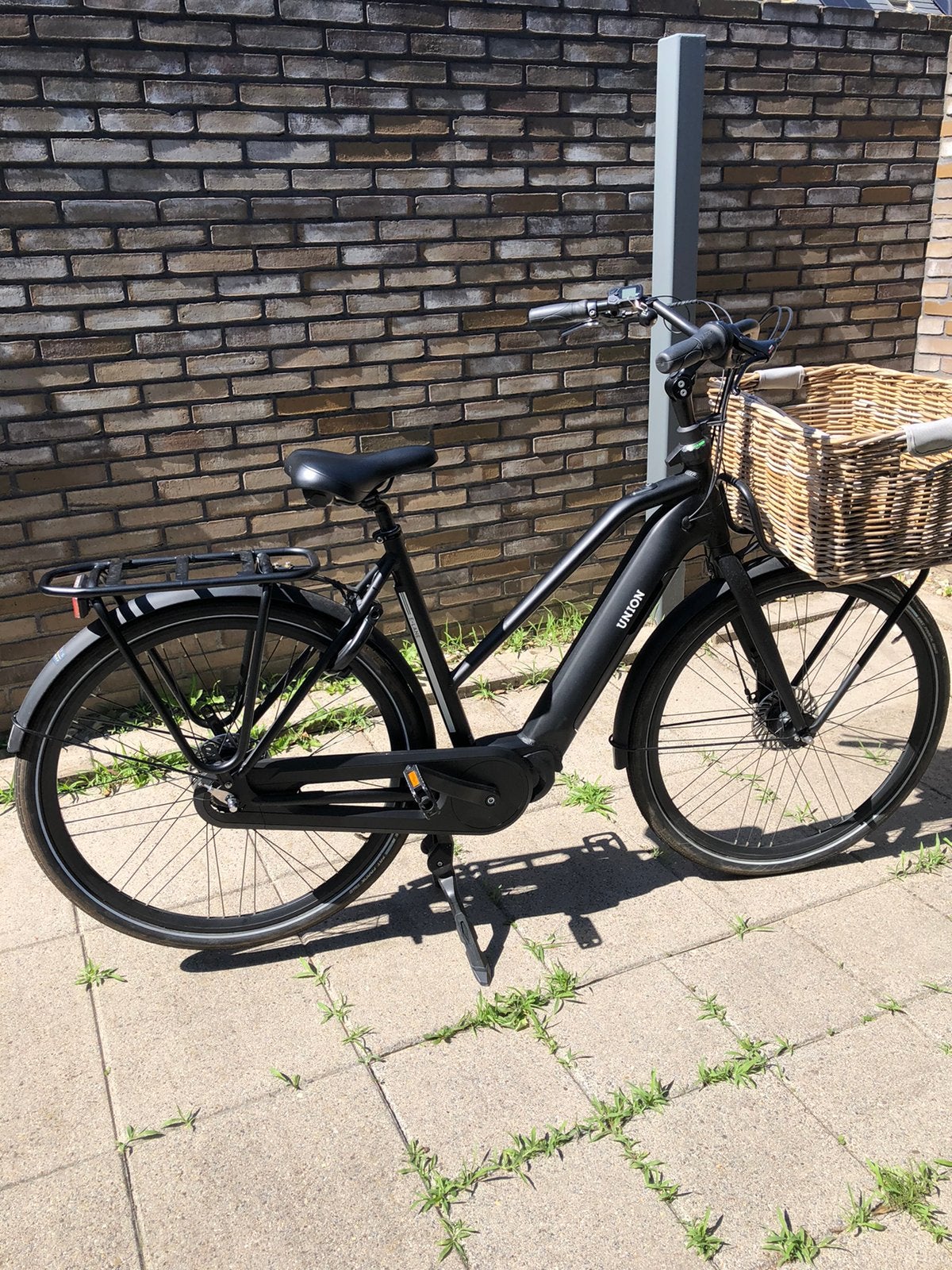 Union matzwarte elektrische fiets - Z.G.A.N. (131 km), Ophalen of Verzenden, Zo goed als nieuw, Overige merken