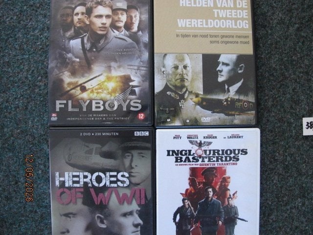 38D,75: oorlog:flyboys-helden/heroes WW2-inglouriousBasterds, Nederlands, Zo goed als nieuw, Vanaf 12 jaar, Ophalen of Verzenden