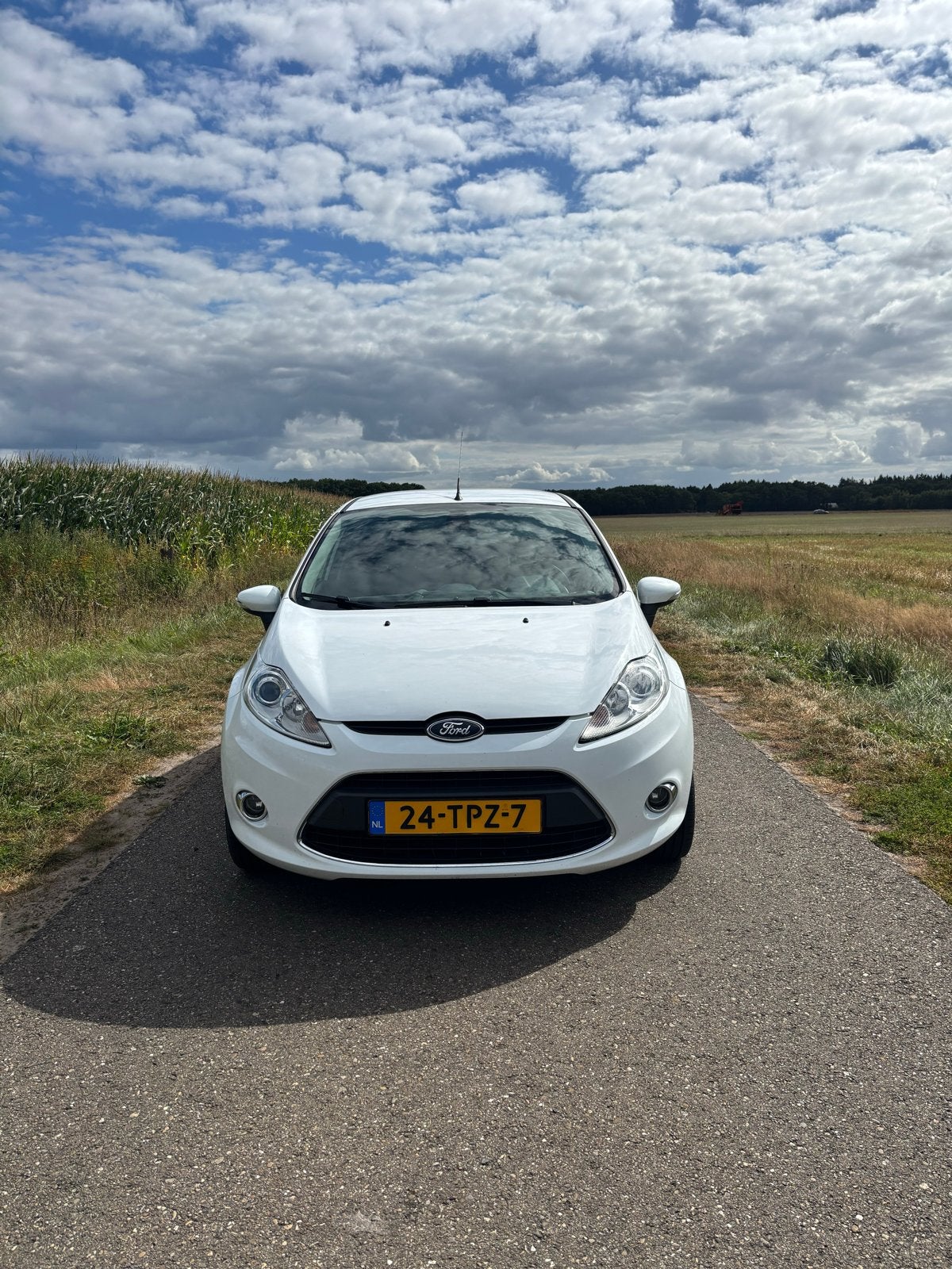 Ford Fiësta 1.25 60KW 5DR 2012 Wit, Auto's, Voorwielaandrijving, 1242 cc, Wit, Origineel Nederlands
