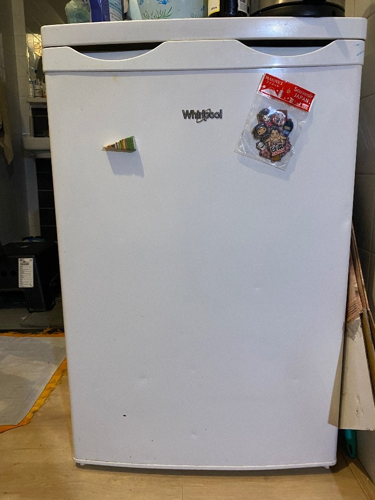 koelkast whirlpool, Gebruikt, 100 tot 150 liter, 45 tot 60 cm, Met vriesvak