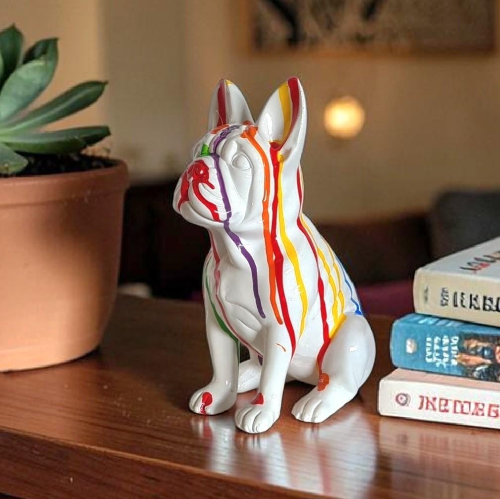 Druip stijl franse bulldog beeldje, engelse bulldog, koetje, Verzenden, Nieuw, Dier