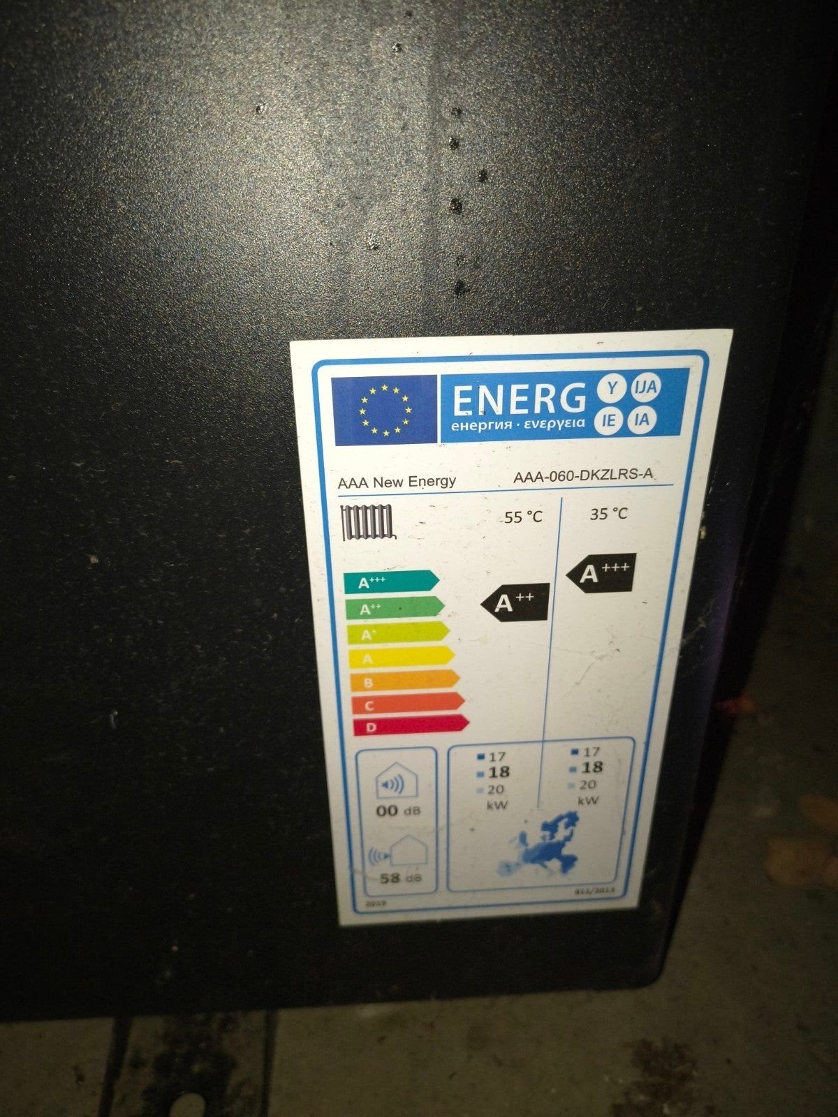 AAA New Energy EVI DC Inverter Warmtepomp, Koelen en Ontvochtigen, 3 snelheden of meer, Ophalen of Verzenden, Zo goed als nieuw
