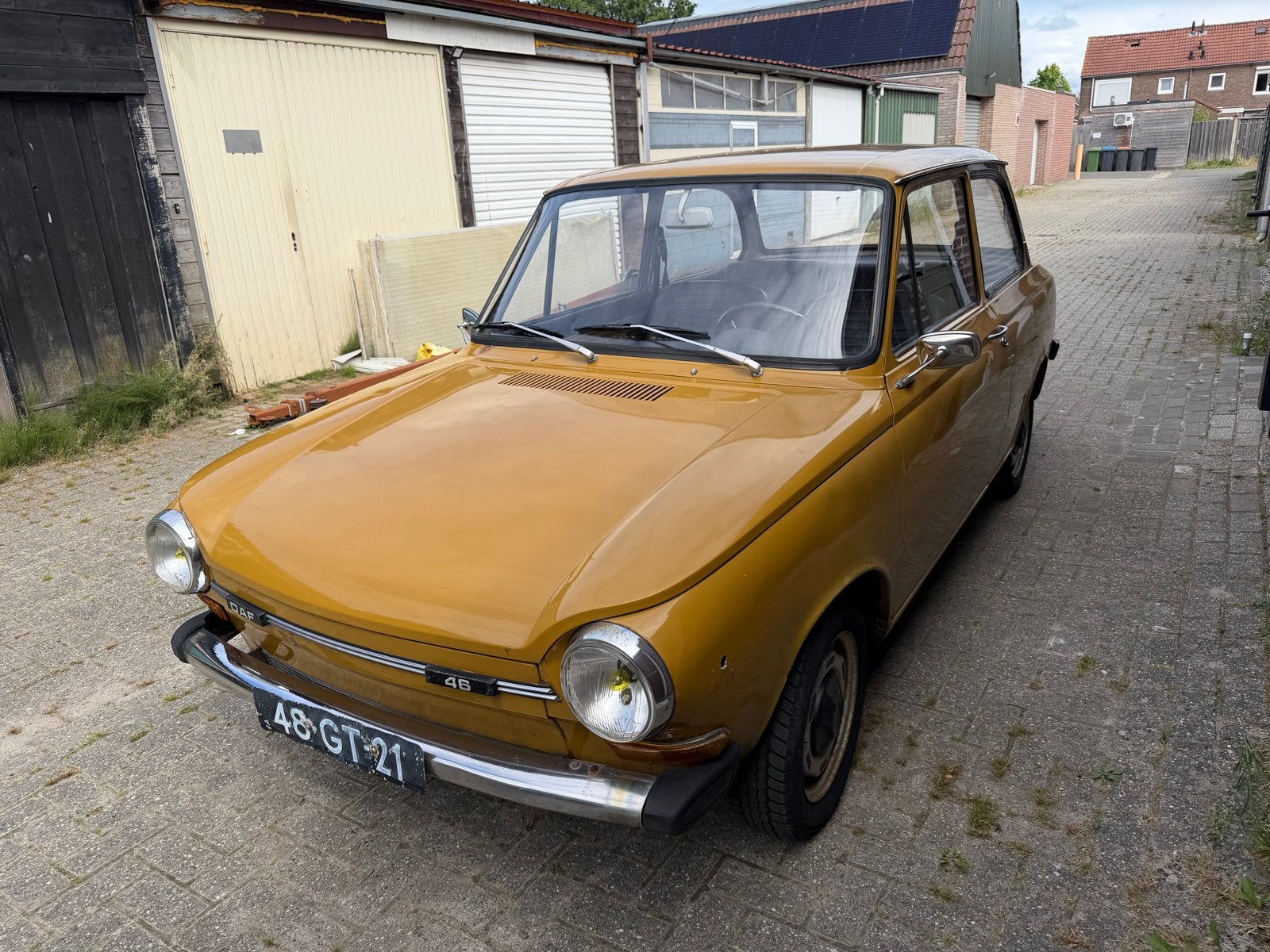 DAF 46 1975. Wegenbelasting en apk vrij + vele onderdelen, Auto's, Automaat, 4 cilinders, Bruin, Origineel Nederlands