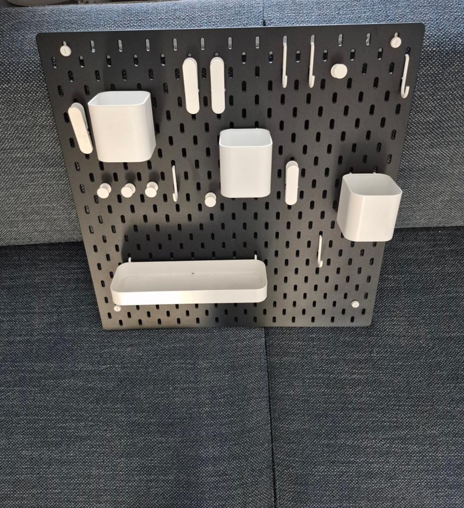 Skădis pegboard zwart 56x56 cm, Huis en Inrichting, Woonaccessoires | Wandplanken en Boekenplanken, Ophalen, Nieuw