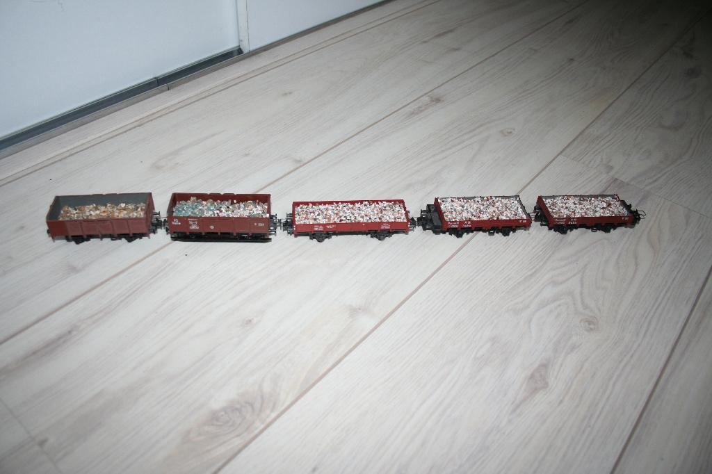 trix express steenslag wagons, Hobby en Vrije tijd, Modeltreinen | H0, Gebruikt, Gelijkstroom, Trix, Wagon