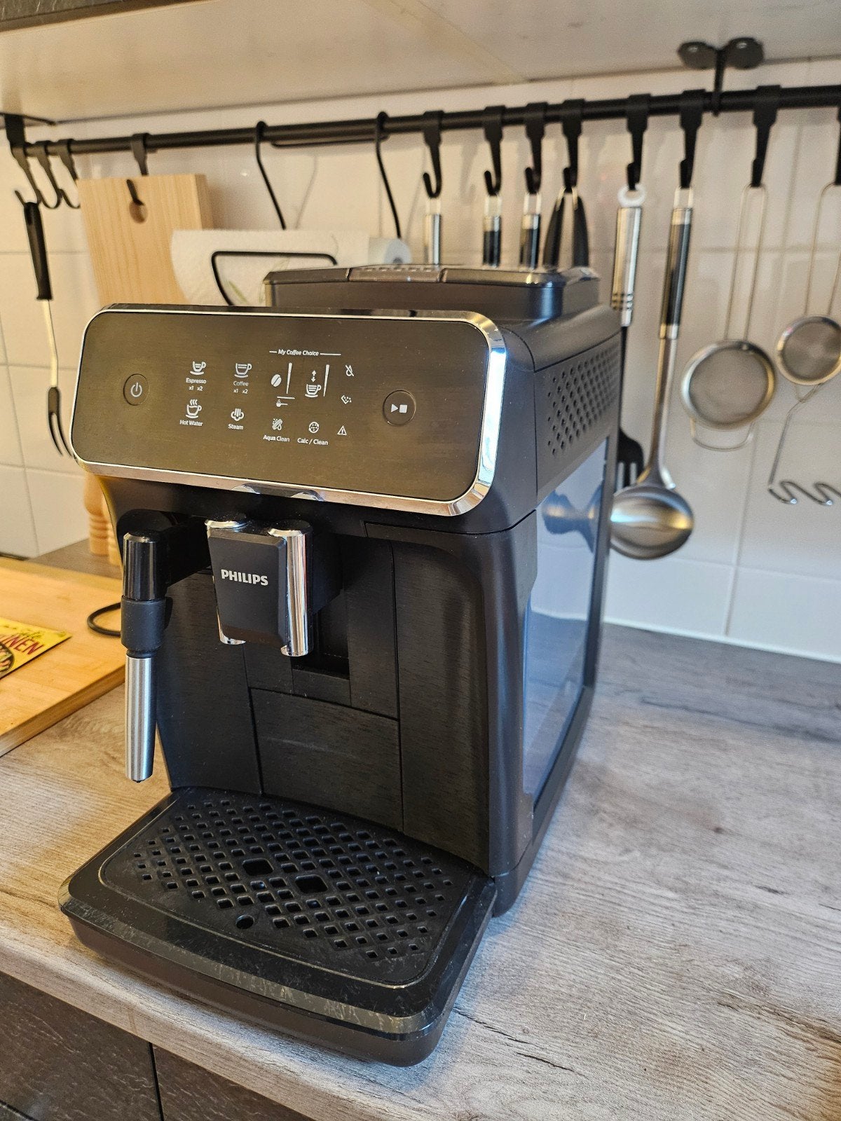 Philips 2200 Serie Volautomatische Espressomachine, Koffiemachine, Zo goed als nieuw, 4 tot 10 kopjes, Afneembaar waterreservoir