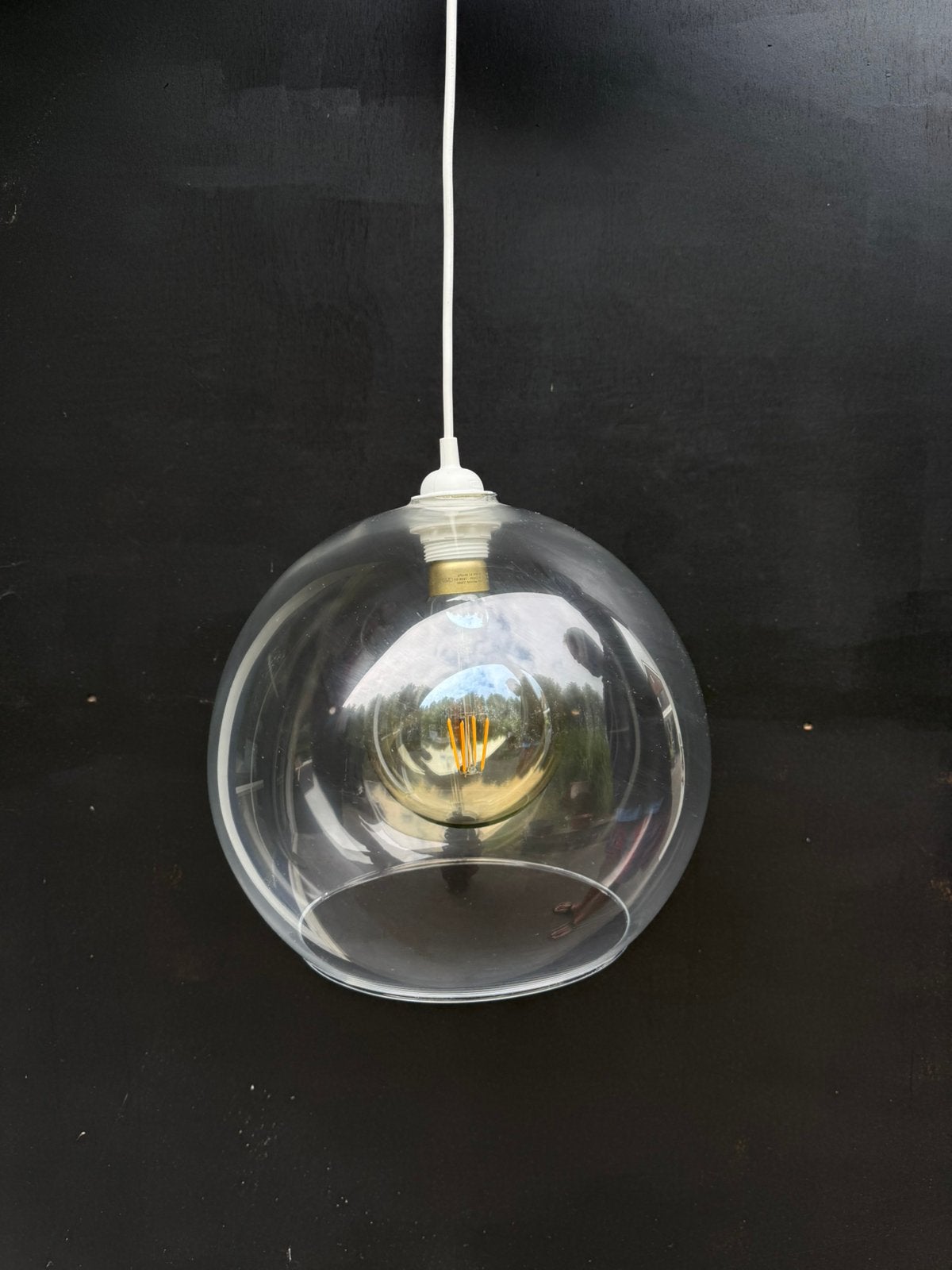 Jakobsbyn hanglamp incl led lamp, Ophalen, Zo goed als nieuw, Glas